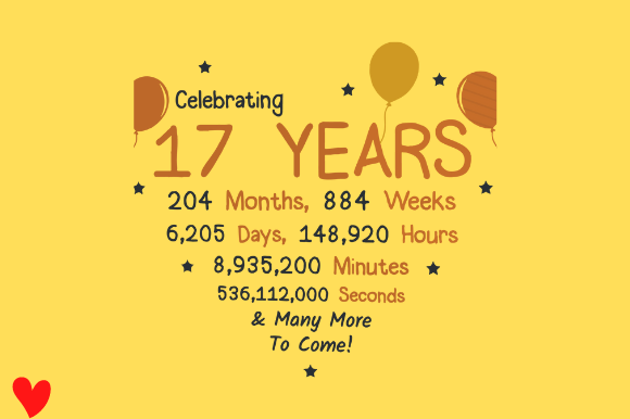 17TH BIRTHDAY Graphics for Crafts Publishers