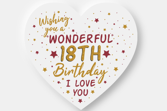 18TH BIRTHDAY CARD Graphics for Crafts