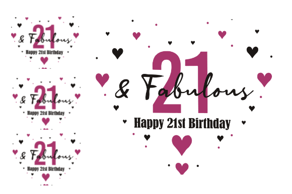 21ST BIRTHDAY GIFT Graphics for Crafts & POD