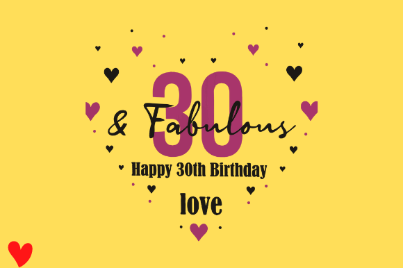30 and FABULOUS GIFT Graphics for Crafts