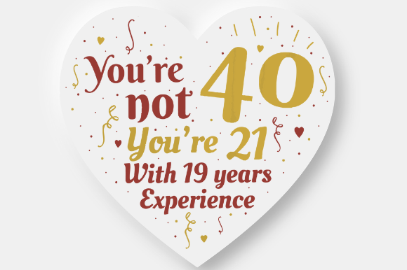 40TH BIRTHDAY GIFT FAMILY Graphics for Crafts