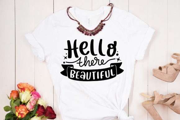 Hello There Beautiful SVG Couple Quote Graphics