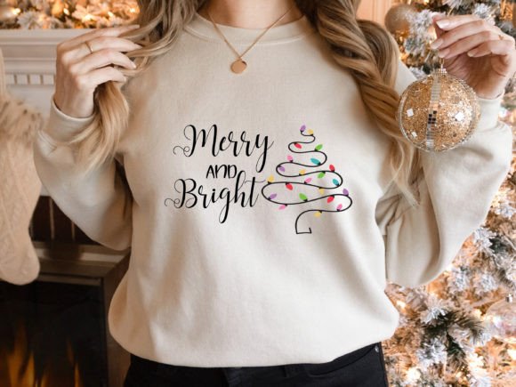 Merry and Bright SVG - Christmas Quote
