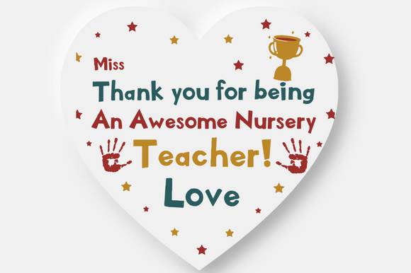 NURSERY TEACHER GIFT Graphics for Crafts Brands