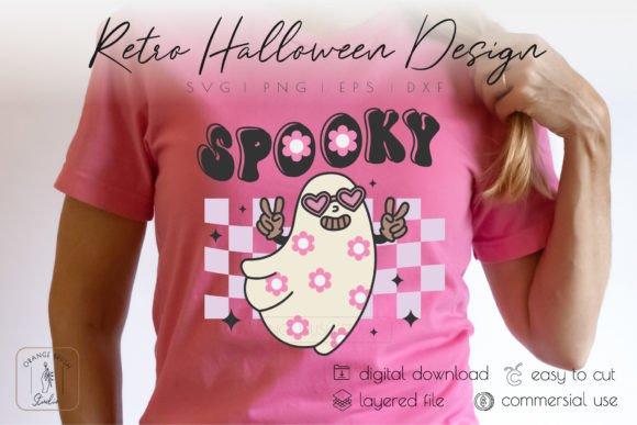 Retro Halloween Ghost SVG Spooky Quote