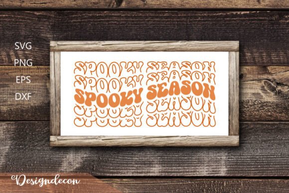 Spooky Season Retro Wavy SVG for Crafts & Graphics