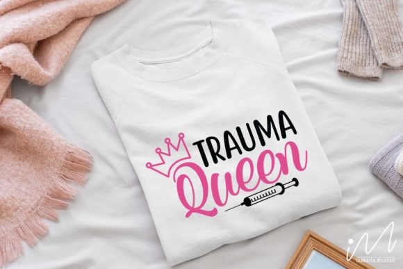 Trauma Queen Svg: Graphics for Crafts
